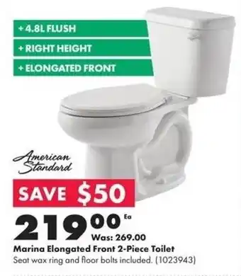 Kent Marina Elongated Front 2-Piece Toilet offer