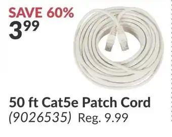 Princess Auto 50 ft Cat5e Patch Cord offer