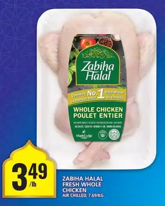 Food Basics ZABIHA HALAL FRESH WHOLE CHICKEN offer