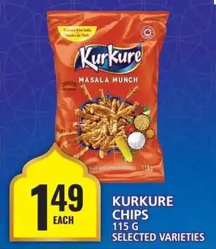 Food Basics KURKURE CHIPS 115G SELECTED VARIETIES offer
