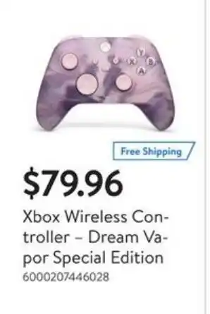 Walmart Xbox Wireless Controller Dream Vapor Special Edition offer