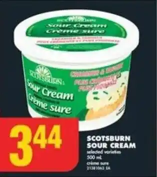 No Frills SCOTSBURN SOUR CREAM offer