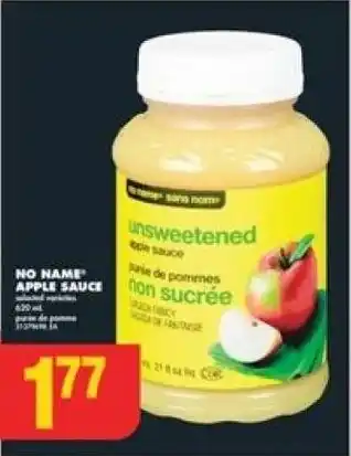 No Frills NO NAME APPLE SAUCE offer