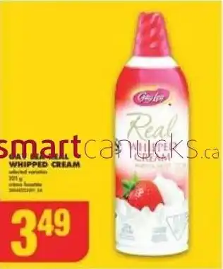 No Frills GAY LEA REAL WHIPPED CREAM offer