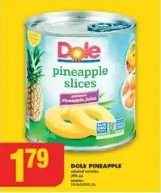 No Frills DOLE PINEAPPLE offer