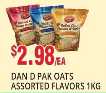 88 Supermarket DAN D PAK OATS ASSORTED FLAVORS 1KG offer