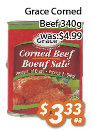 Ample Food Market Grace Corned Beef 340g offer