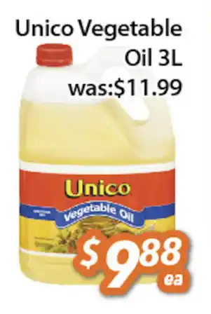 Ample Food Market Unico Vegetable Oil 3L offer