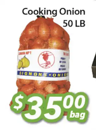 Ample Food Market Cooking Onion 50LB offer
