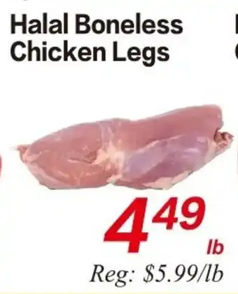 Superking Supermarket Halal Boneless Chicken Legs offer