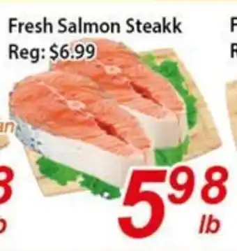 Seasons Foodmart Fresh Salmon Steakk offer