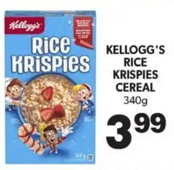 Colemans KELLOGG'S RICE KRISPIES CEREAL 340g offer