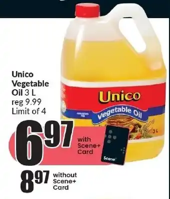 FreshCo Unico Vegetable Oil 3 L offer