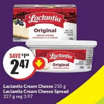 FreshCo Lactantia Cream Cheese 250 g Lactantia Cream Cheese Spread 227g offer