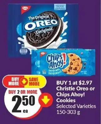 FreshCo Christie Oreo or Chips Ahoy! Cookies offer