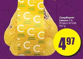 FreshCo Compliments Lemons 2 lb offer