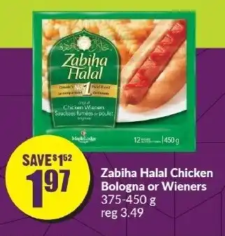 FreshCo Zabiha Halal Chicken Bologna or Wieners 375-450 g offer