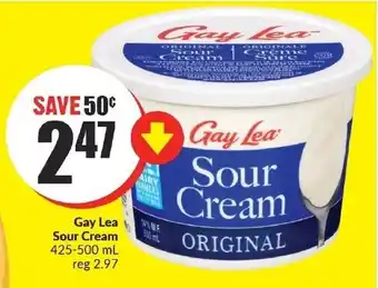 FreshCo Gay Lea Sour Cream 425-500 mL offer