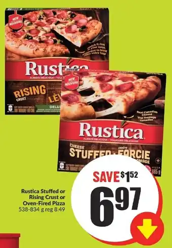FreshCo Rustica Stuffed or Rising Crust or Oven-Fired Pizza offer