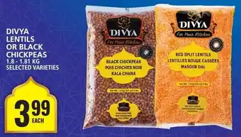 Food Basics DIVYA LENTILS OR BLACK CHICKPEAS offer