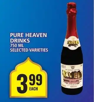 Food Basics PURE HEAVEN DRINKS 750 ML offer