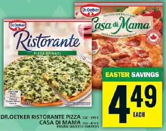 Food Basics DR. OETKER RISTORANTE PIZZA CASA DI MAMA offer