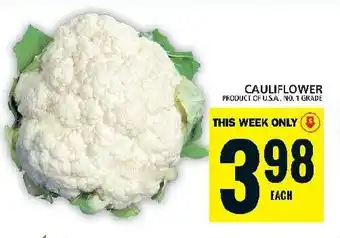 Food Basics CAULIFLOWER offer