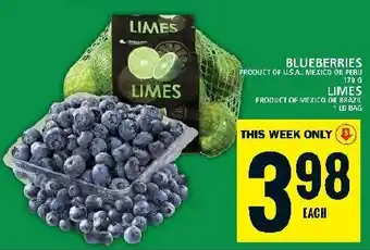 Food Basics BLUEBERRIES LIMES offer