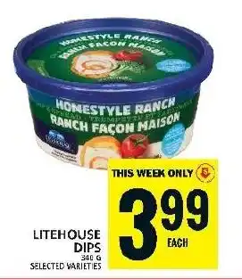 Food Basics LITEHOUSE DIPS offer