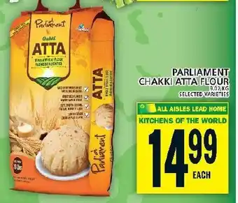 Food Basics PARLIAMENT CHAKKI ATTA FLOUR offer