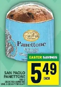 Food Basics SAN PAOLO PANETTONE offer