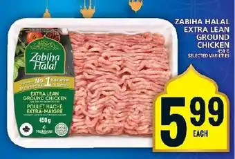 Food Basics ZABIHA HALAL EXTRA LEAN GROUND CHICKEN offer