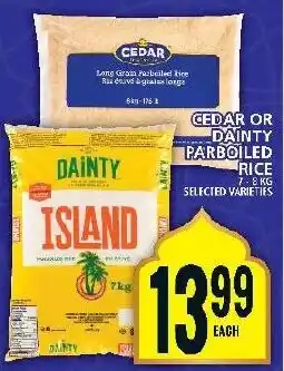 Food Basics CEDAR OR DAINTY PARBOILED RICE offer