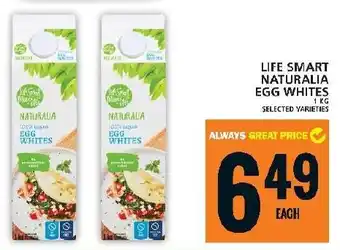 Food Basics LIFE SMART NATURALIA EGG WHITES offer