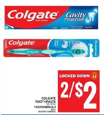Food Basics COLGATE TOOTHPASTE TOOTHBRUSH offer