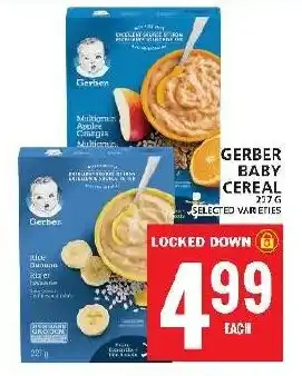 Food Basics GERBER BABY CEREAL offer