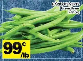 Supermarché PA HARICOTS VERTS Green Beans offer