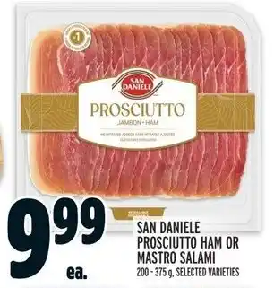 Metro SAN DANIELE PROSCIUTTO HAM OR MASTRO SALAMI offer