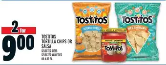 Metro TOSTITOS TORTILLA CHIPS OR SALSA offer