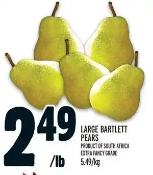 Metro LARGE BARTLETT PEARS offer