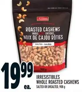 Metro IRRESISTIBLES WHOLE ROASTED CASHEWS offer