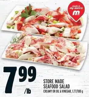 Metro STORE MADE SEAFOOD SALAD offer