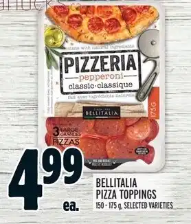 Metro BELLITALIA PIZZA TOPPINGS offer