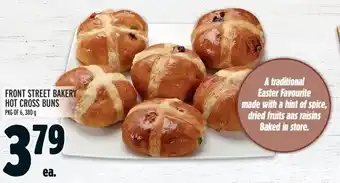 Metro FRONT STREET BAKERY HOT CROSS BUNS offer