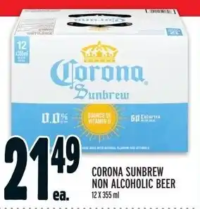 Metro CORONA SUNBREW NON ALCOHOLIC BEER offer