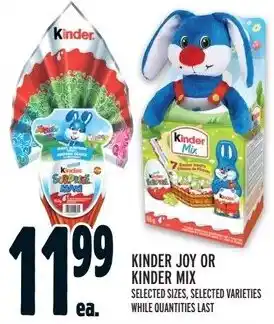 Metro KINDER JOY OR KINDER MIX offer