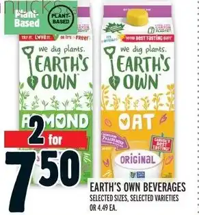 Metro EARTH'S OWN BEVERAGES offer