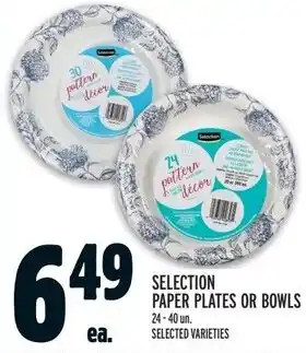 Metro SELECTION PAPER PLATES OR BOWLS offer