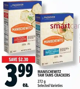 Metro MANISCHEWITZ TAM TAMS CRACKERS offer