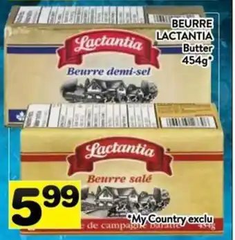 Supermarché PA BEURRE LACTANTIA Butter 454g offer